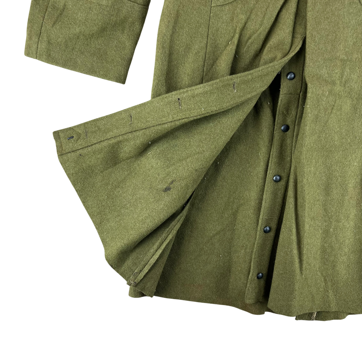 Romanian People's Army 70s Khaki Wool Greatcoat - Medium