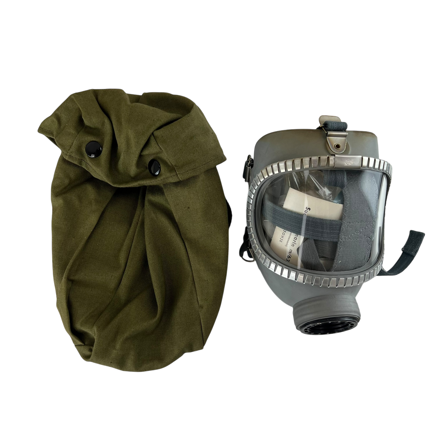 Finnish Army M65 Gas Mask Complete Kit