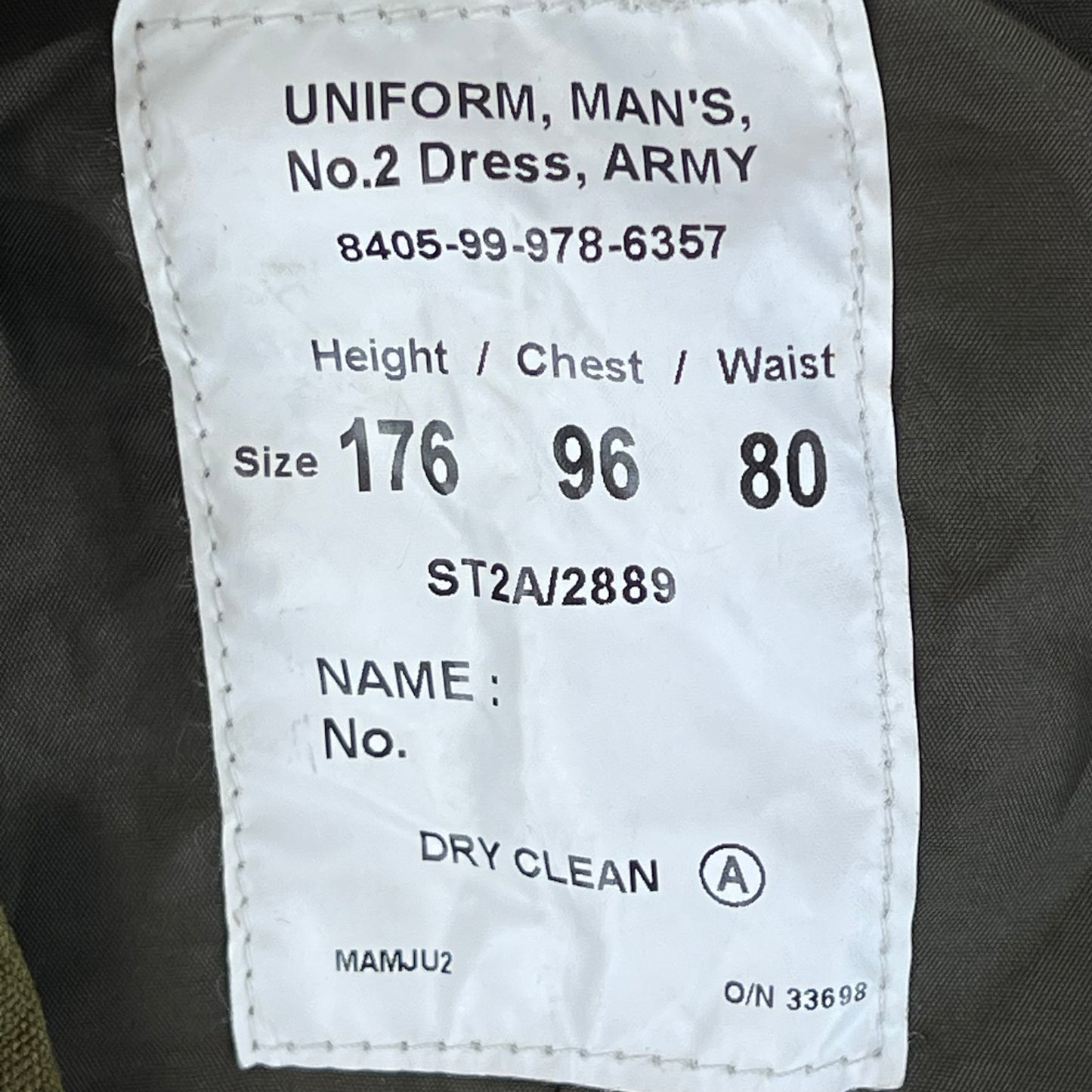 British Army No. 2 Dress Jacket - REME - Medium 176/96
