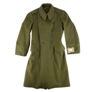 Romanian People's Army Khaki Wool Greatcoat - Medium