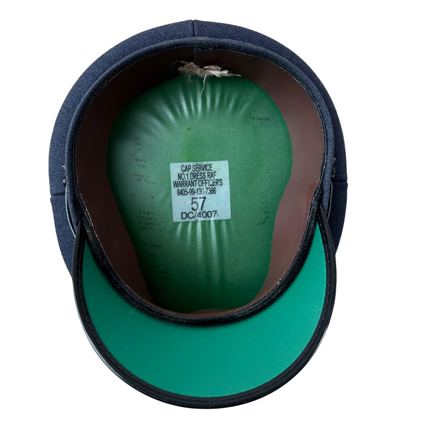 British RAF Peaked No. 1 Warrant Officer's Dress Cap - Medium 57cm