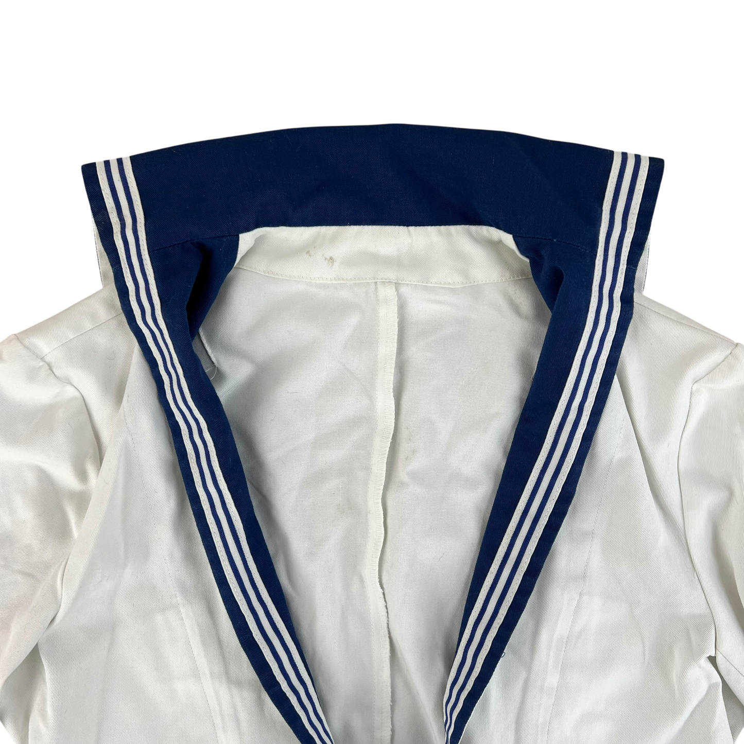 British Royal Navy Class II White Jumper Sailor's Top - Medium 176/100