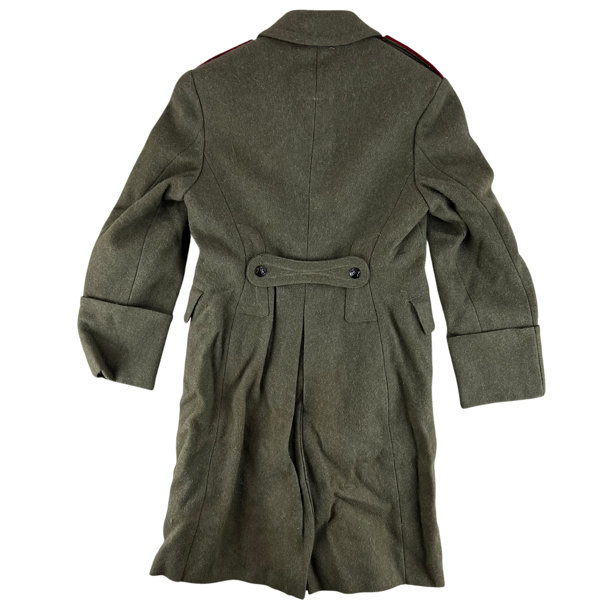 Bulgarian People's Army 70s Khaki Wool Greatcoat - Small