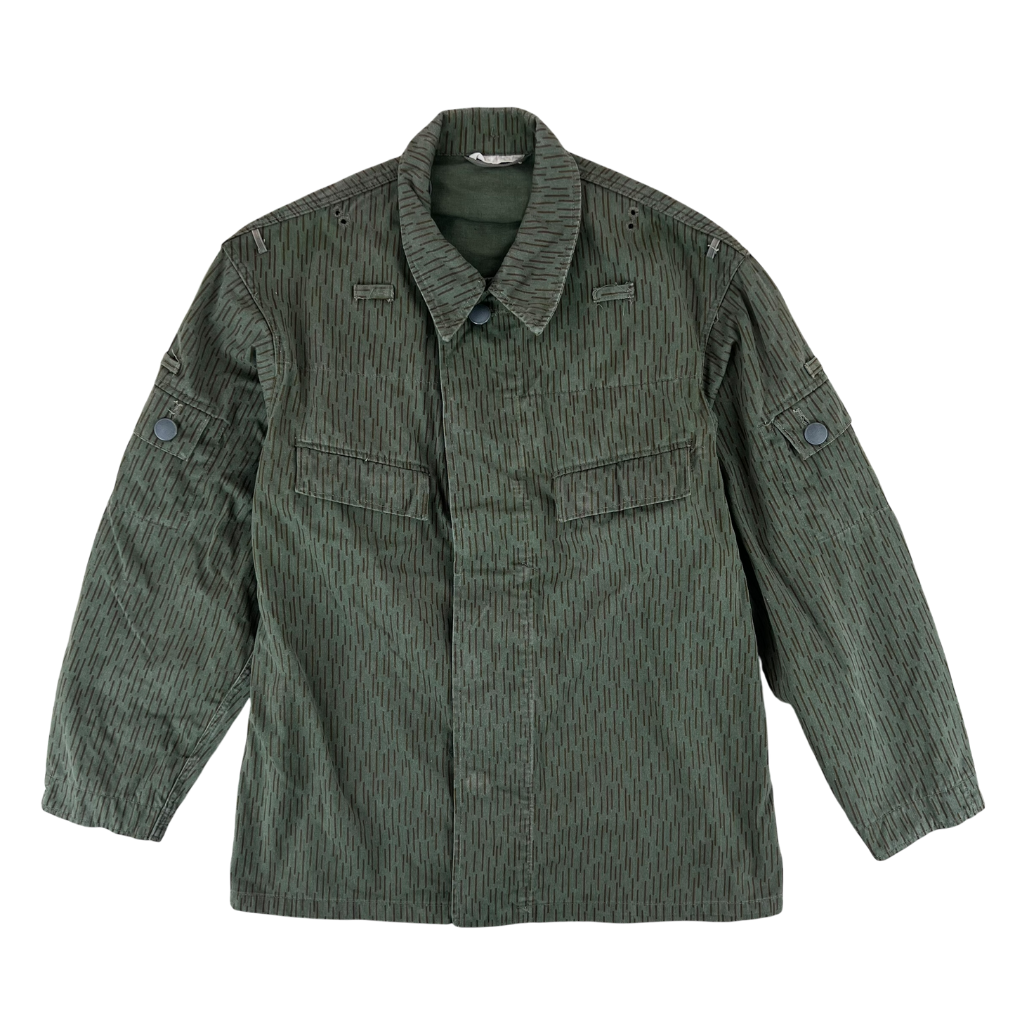 East German Army NVA DDR Raindrop Strichmuster Camouflage Jacket - Medium k48