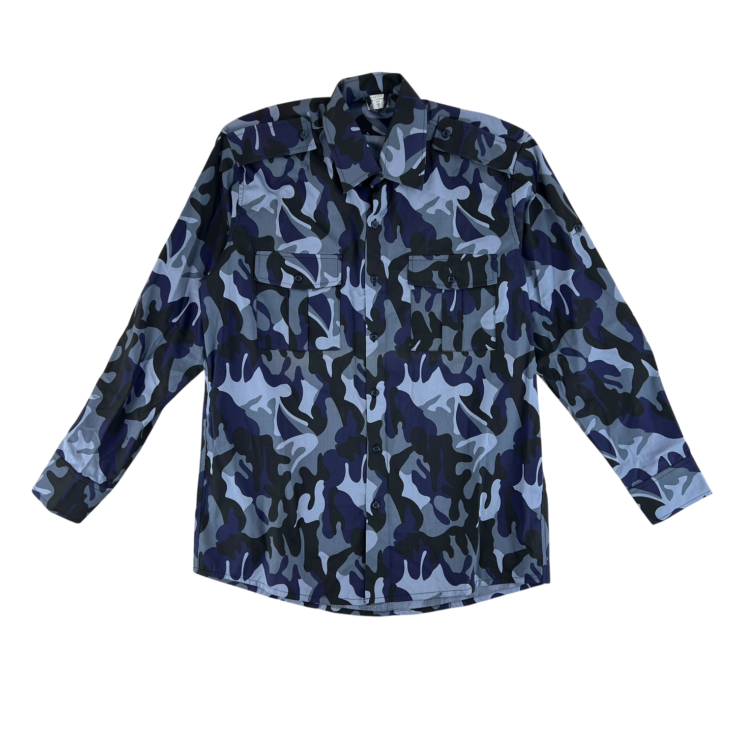 Romanian Army / Police M1990 Blue Leaf Camouflage Long Sleeve Shirt - Medium