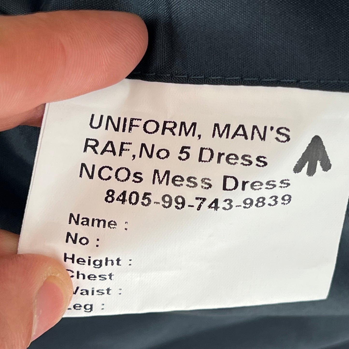 British RAF No. 5 NCO Mess Dress Jacket - Large 112R