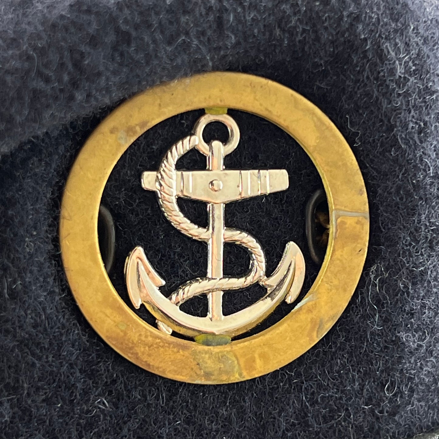 British Royal Navy Beret w/ Badge - Ratings Badge - Large 60cm