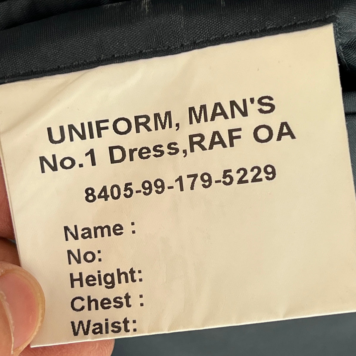 British Royal Air Force No. 1 Dress Jacket - X Large 116L