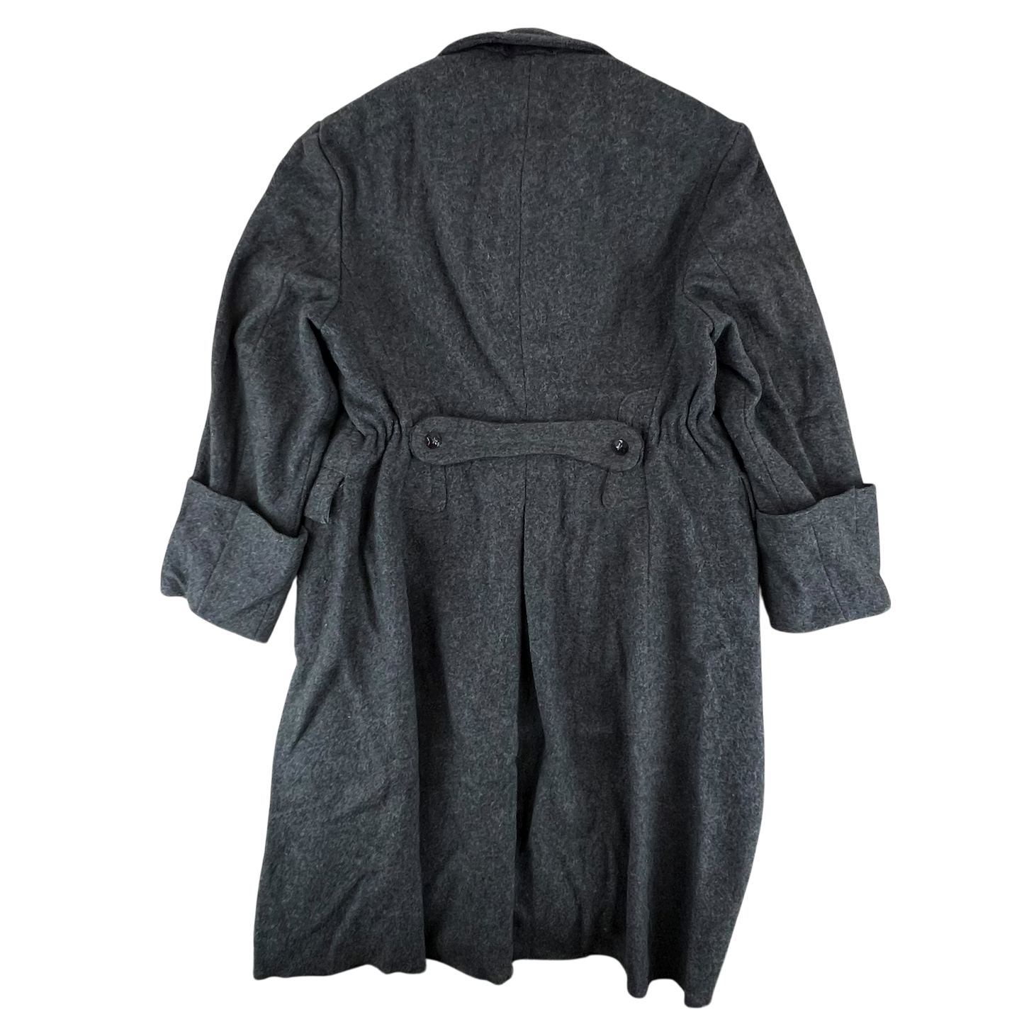 Bulgarian People's Army 60s Grey Wool Greatcoat - Large