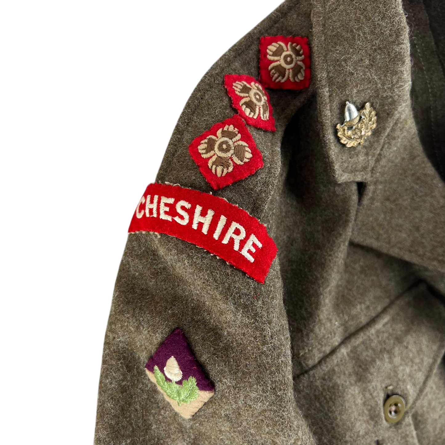 British Army 60s Khaki Ike 1949 Pattern Battle Dress Jacket - Small SIZE 2