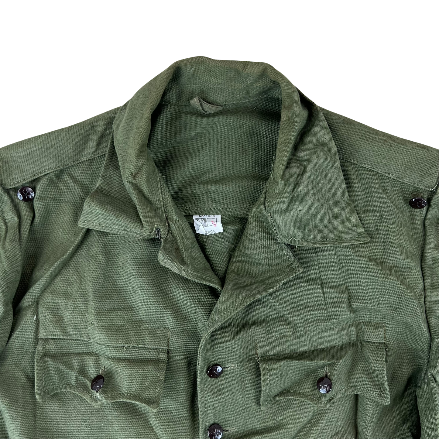 Bulgarian People's Army Olive Green Cossack Shirt - Medium