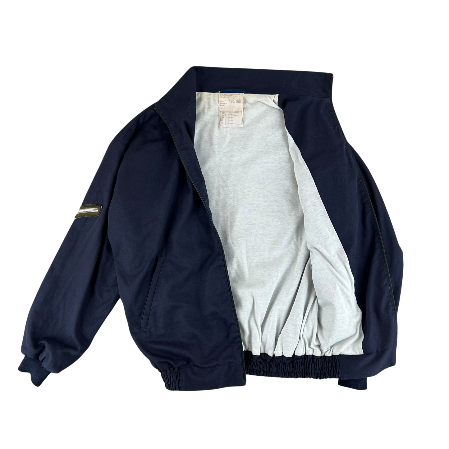 British Army / Tri-Services Navy Blue PTI Tracksuit Top Jacket - Large 180/108