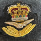 British RAF Beret w/ Officer's Badge - Medium