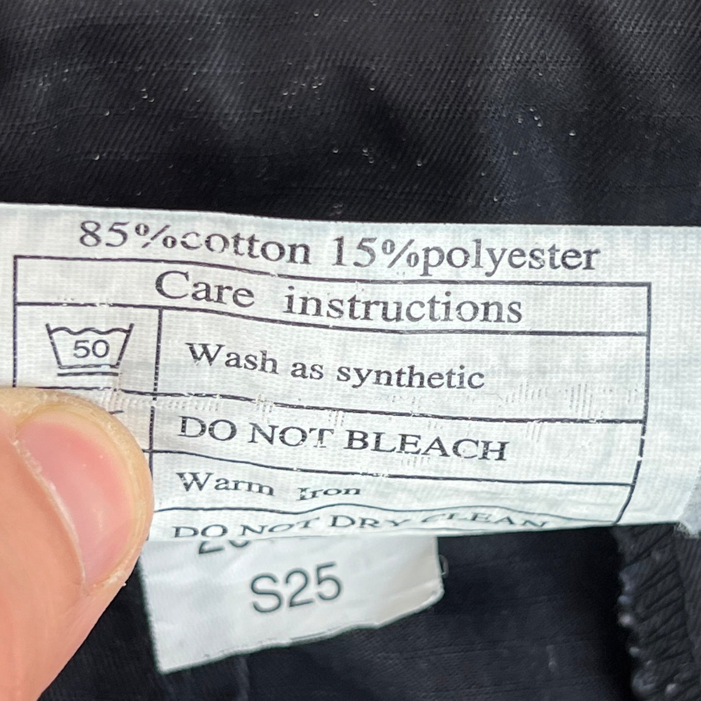 British Army SAS S95 Black Field Trousers - W35 L29.5