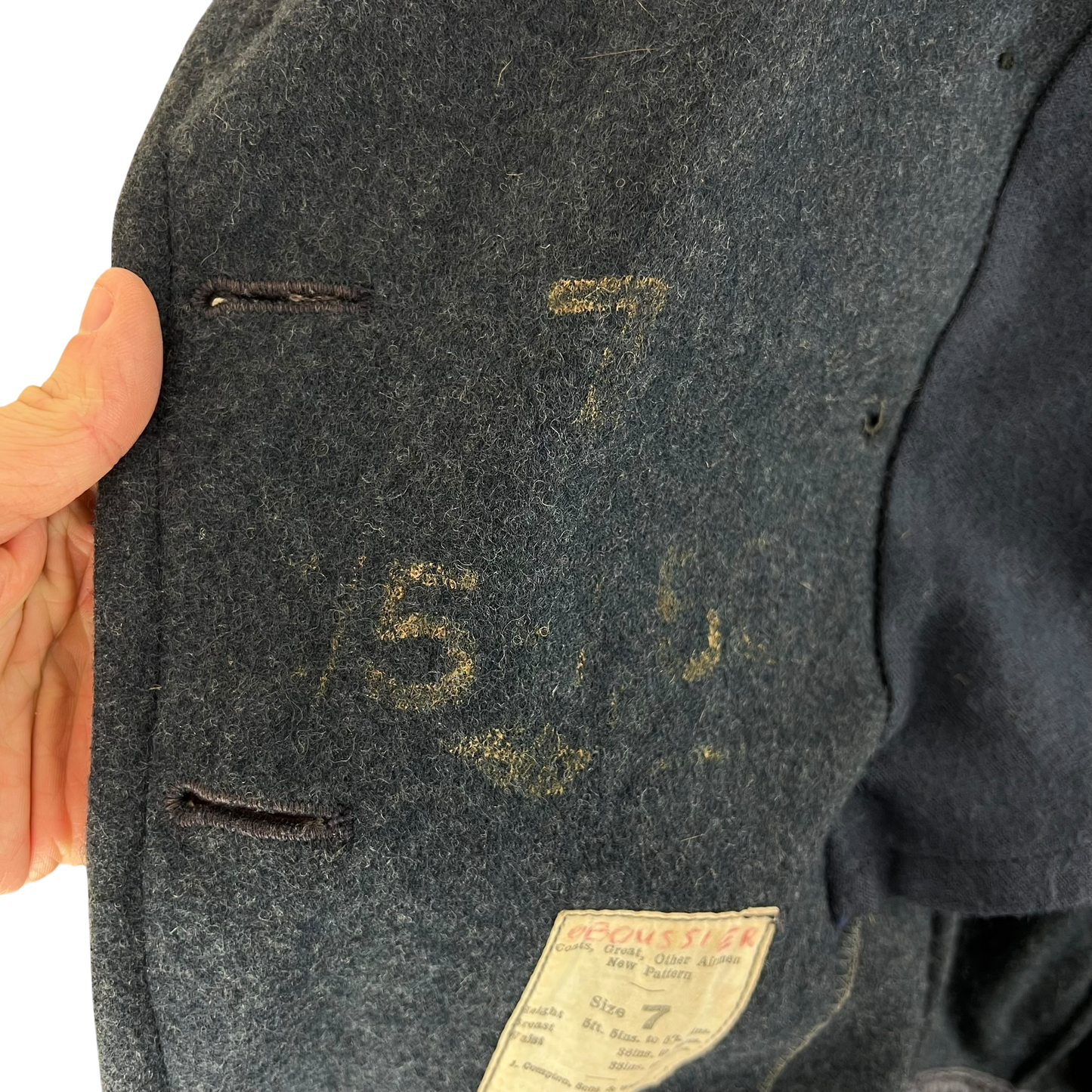 British RAF 50's New Pattern Wool Greatcoat - Medium SIZE 7