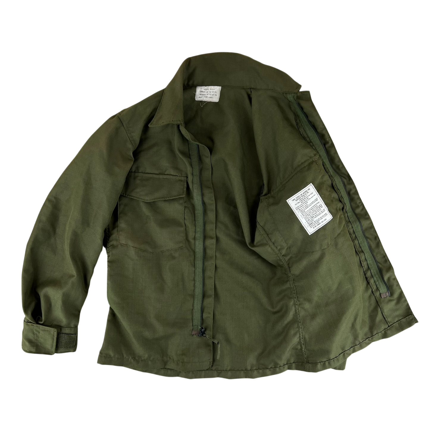 US Air Force 70's Green FR Hot Weather Flyer's Shirt - Small