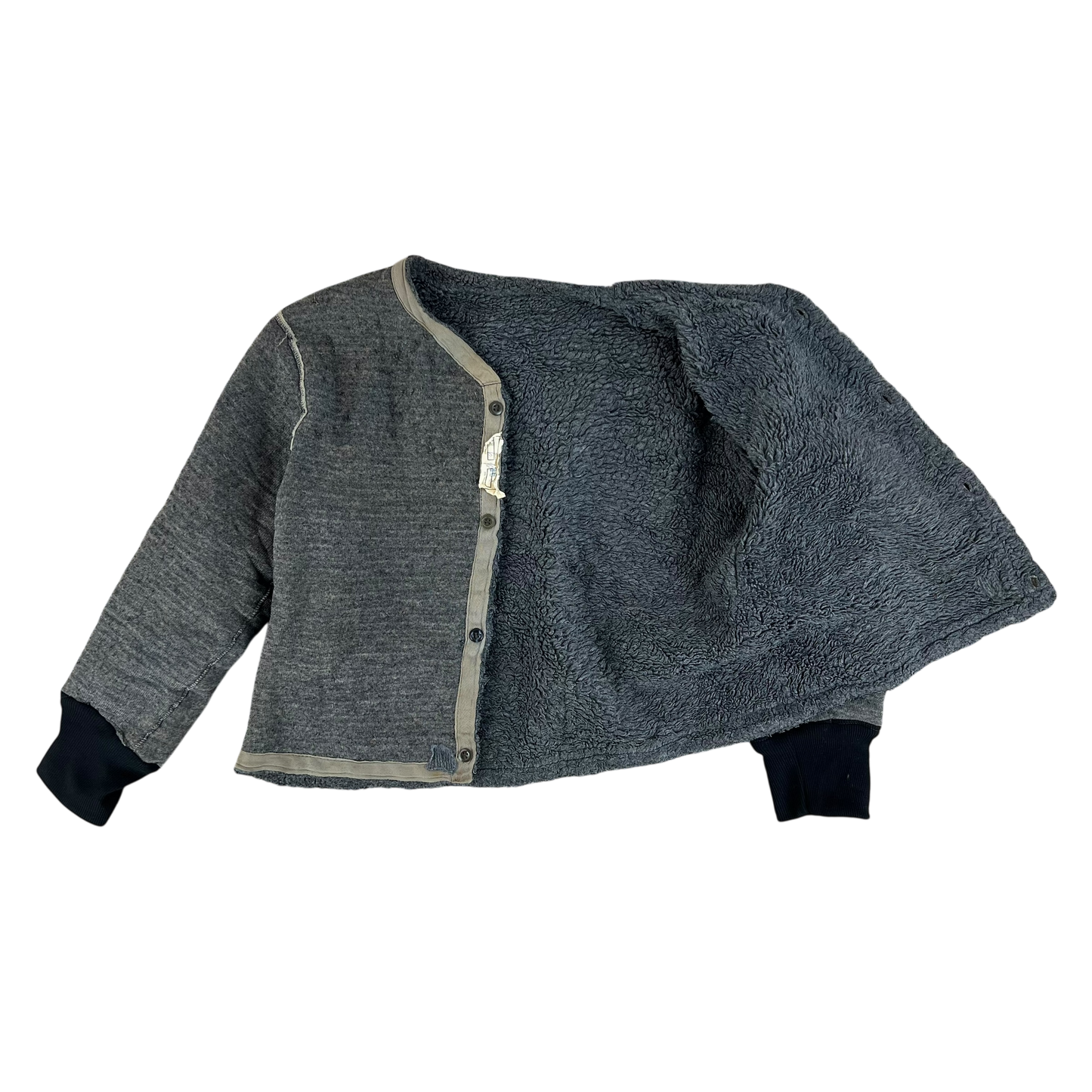 Czechoslovak Army Faux Fur Jacket Liner Cardigan M85 - Medium