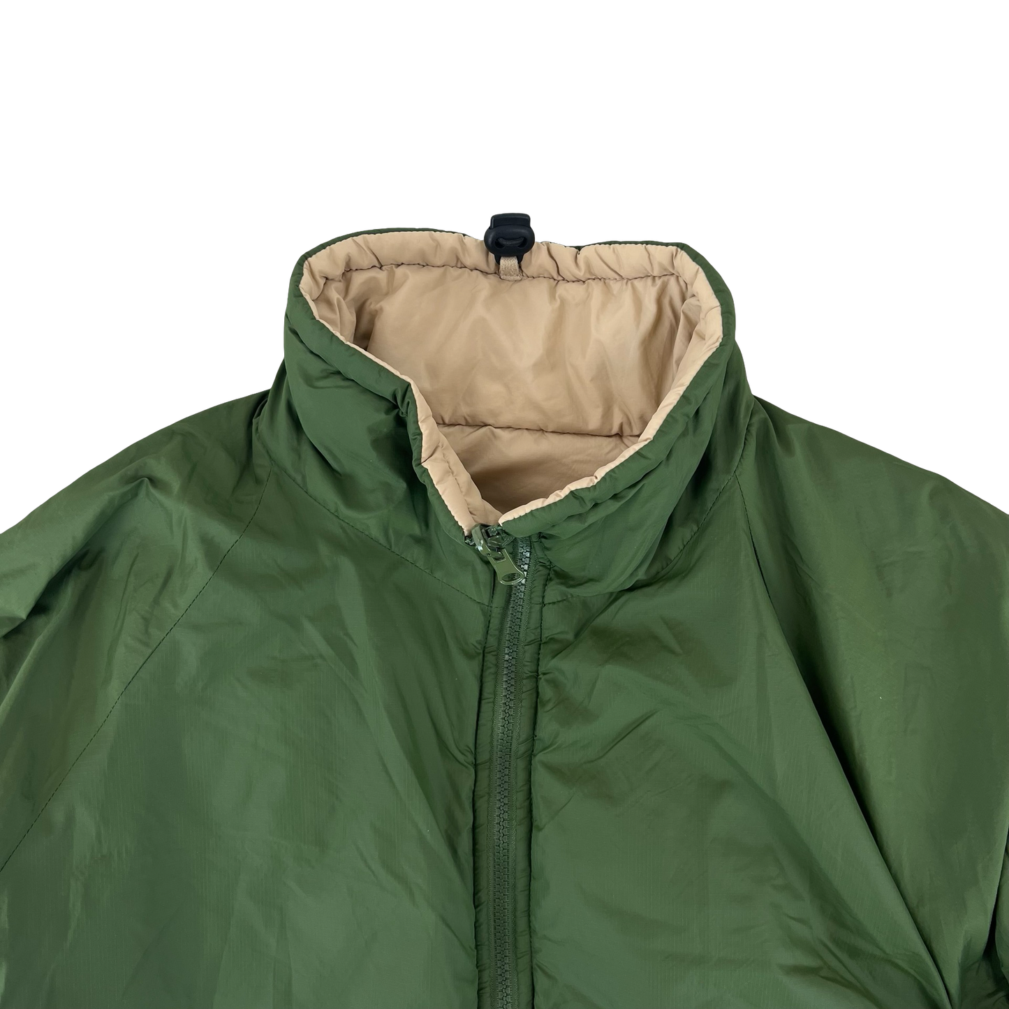 British Army Reversible Thermal Olive Green / Tan Quilted Jacket - Large