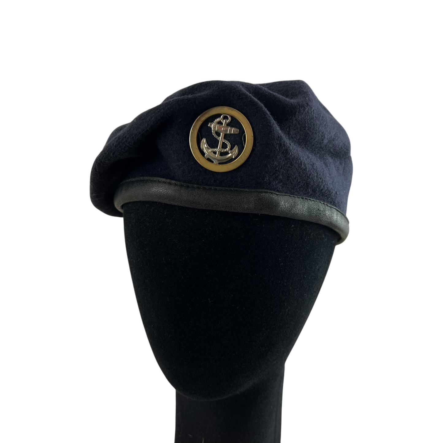 British Royal Navy Beret w/ Badge - Ratings Badge - Medium 58cm
