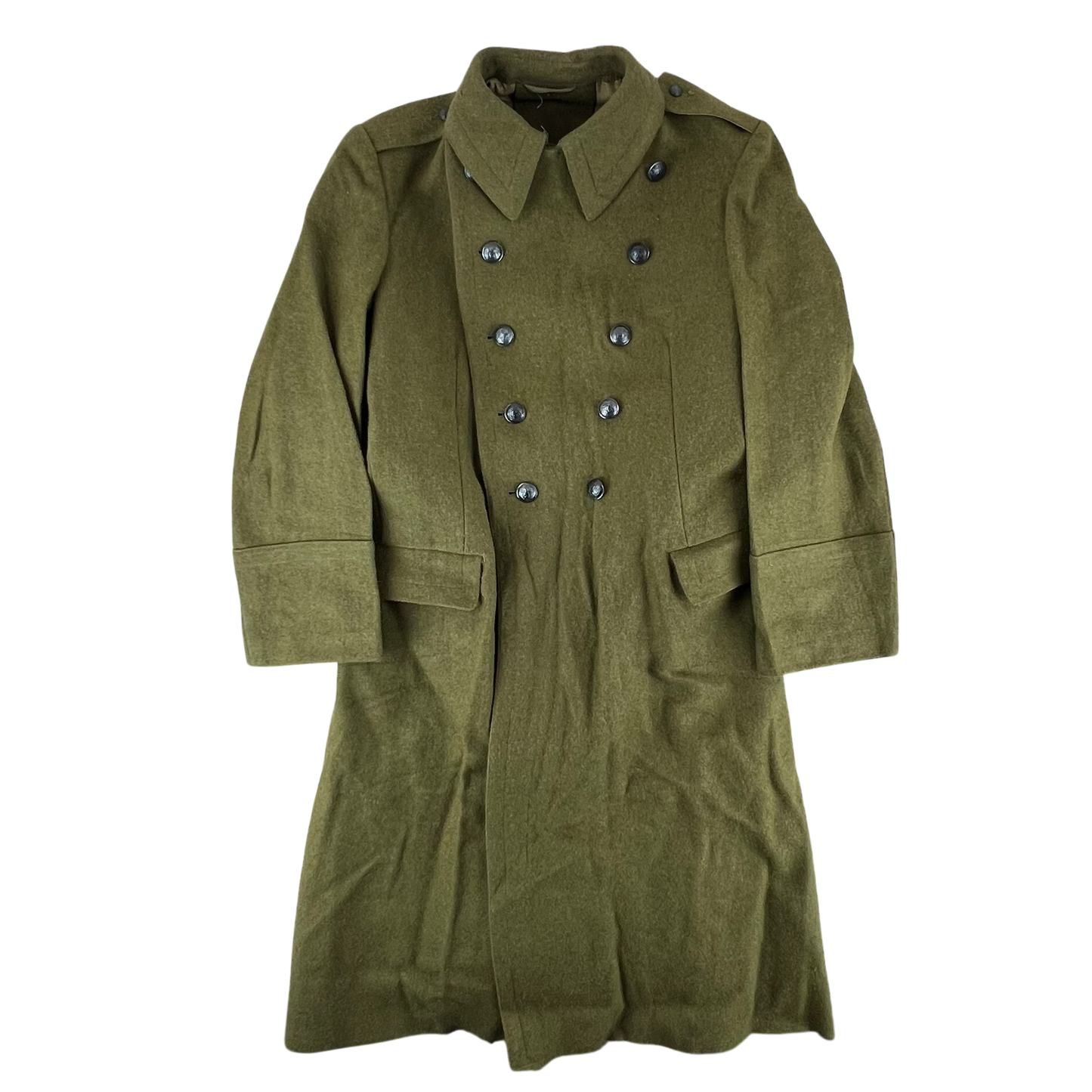 Romanian People's Army Khaki Wool Greatcoat - Medium