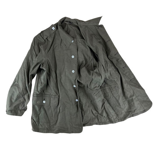 Swedish Army M40 "Grötrock" Brown Work Jacket - Large