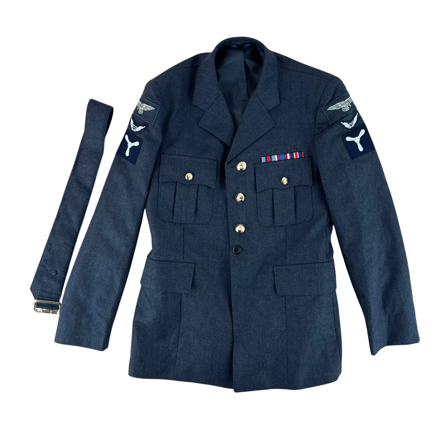 British Royal Air Force No. 1 Dress Jacket w/ Belt - Medium 92S