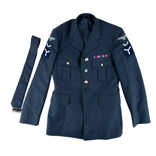 British Royal Air Force No. 1 Dress Jacket w/ Belt - Medium 92S