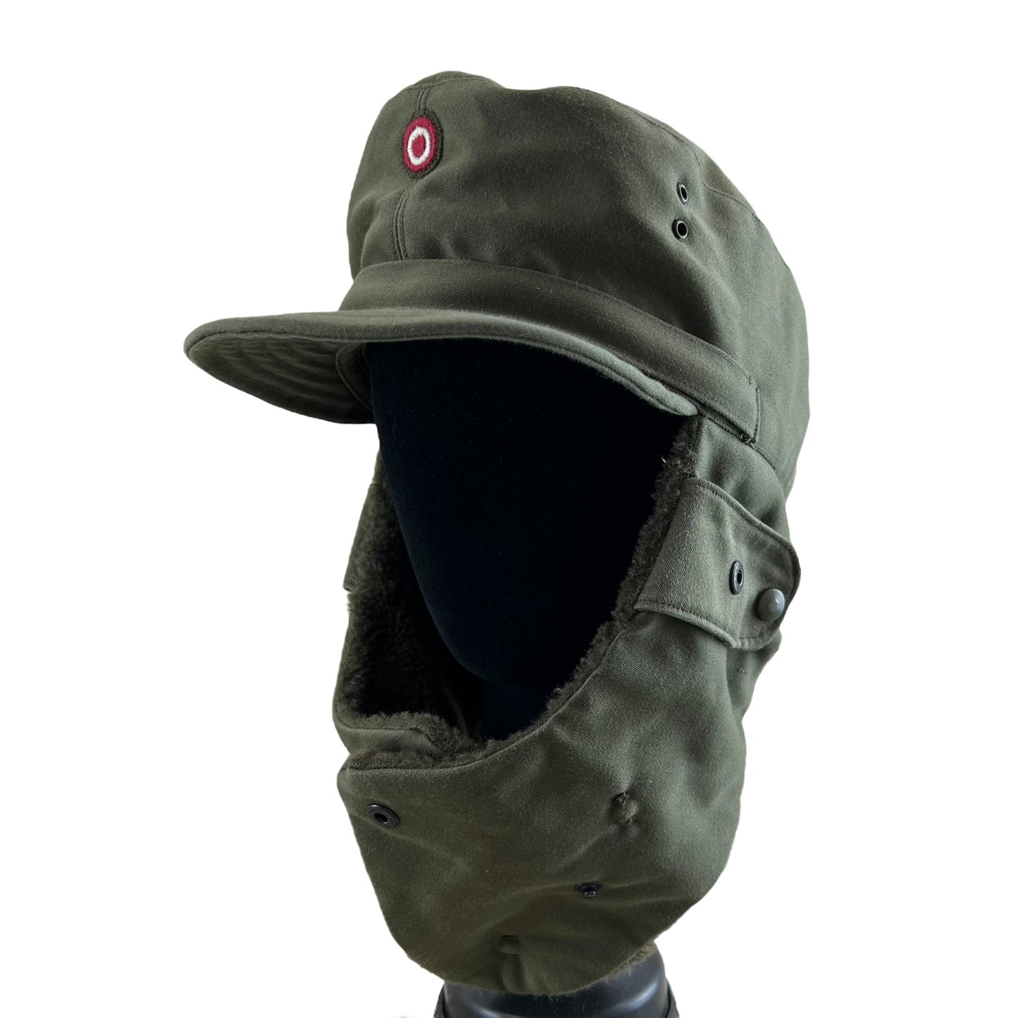 Austrian Army Olive Drab Cold Weather Trapper Cap - Medium 58cm