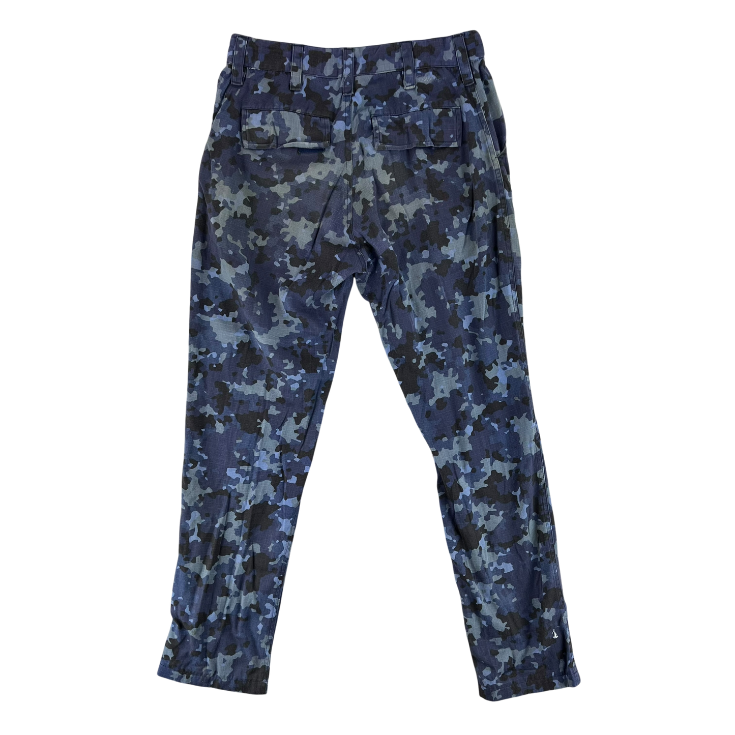 Romanian Navy M2017 Blue Camouflage Ripstop Trousers - W32 L29.5