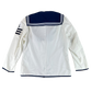 British Royal Navy Class II White Jumper Sailor's Top - Large 176/116