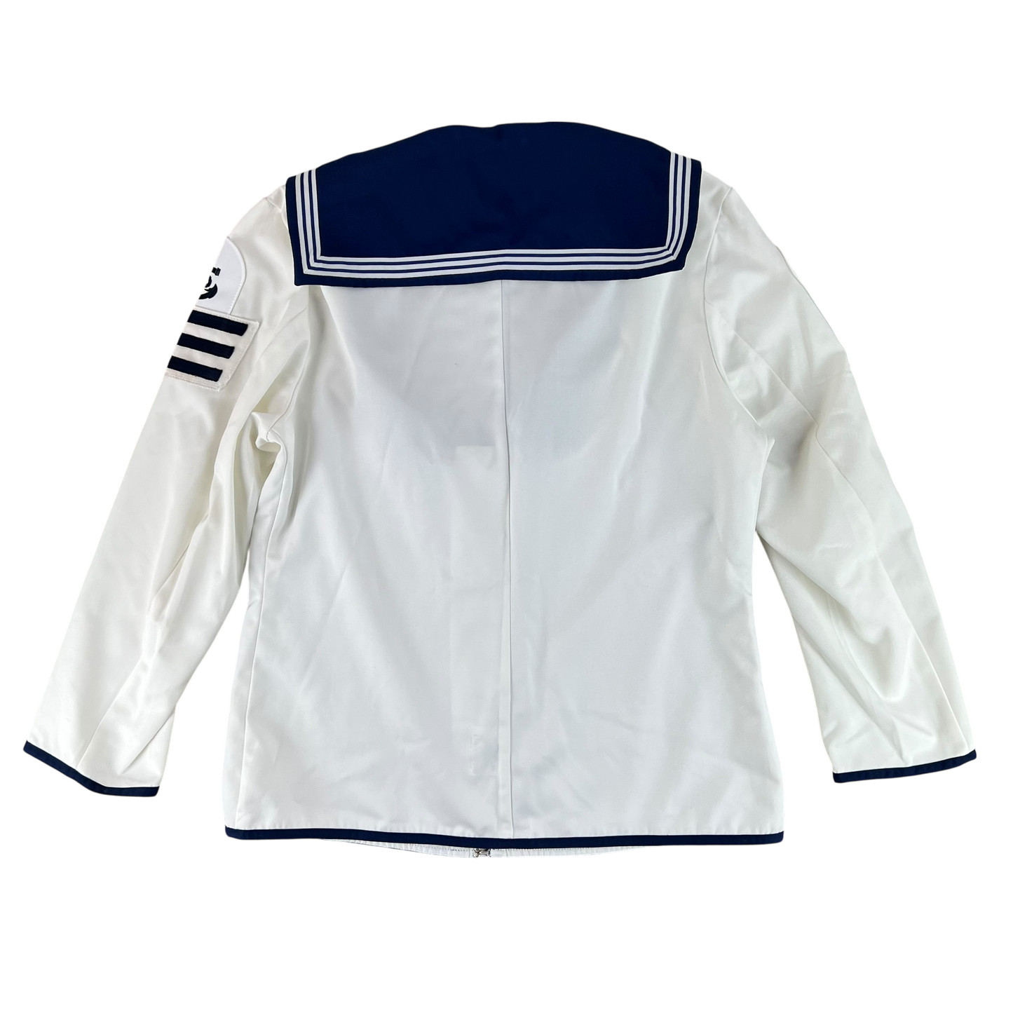 British Royal Navy Class II White Jumper Sailor's Top - Large 176/116
