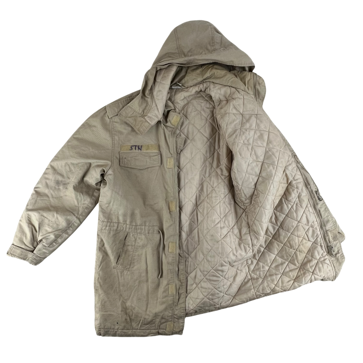 Romanian Army Tan Thermal Ripstop Parka Coat - Large