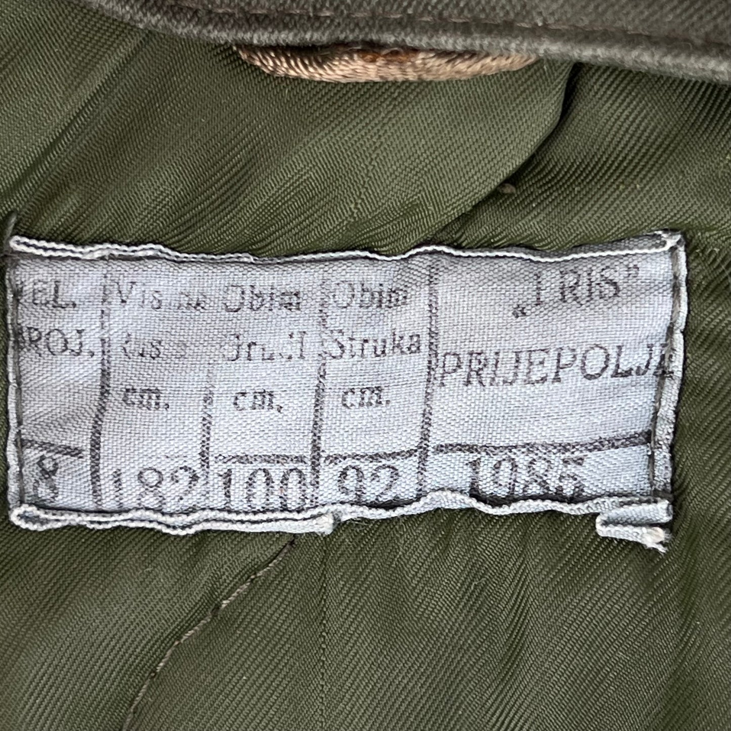 Yugoslav Army M77 Olive Green Parka w/ Liner - Medium 182/100