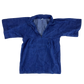 French Army Navy 70s Vintage Denim Pullover Top - Small