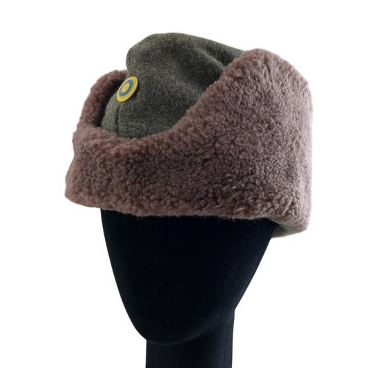 Swedish Army WW2 M43 Wool Ushanka Cap - Small 56cm