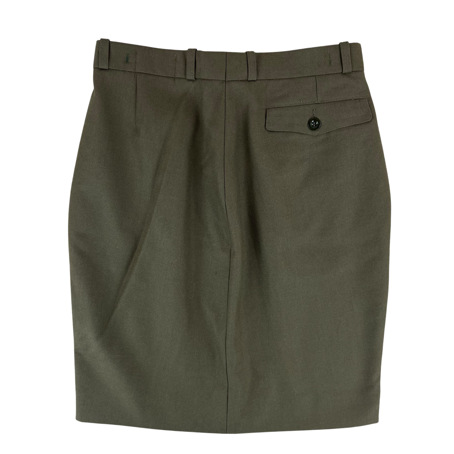 Belgian Army Khaki Brown Dress Skirt - X Small