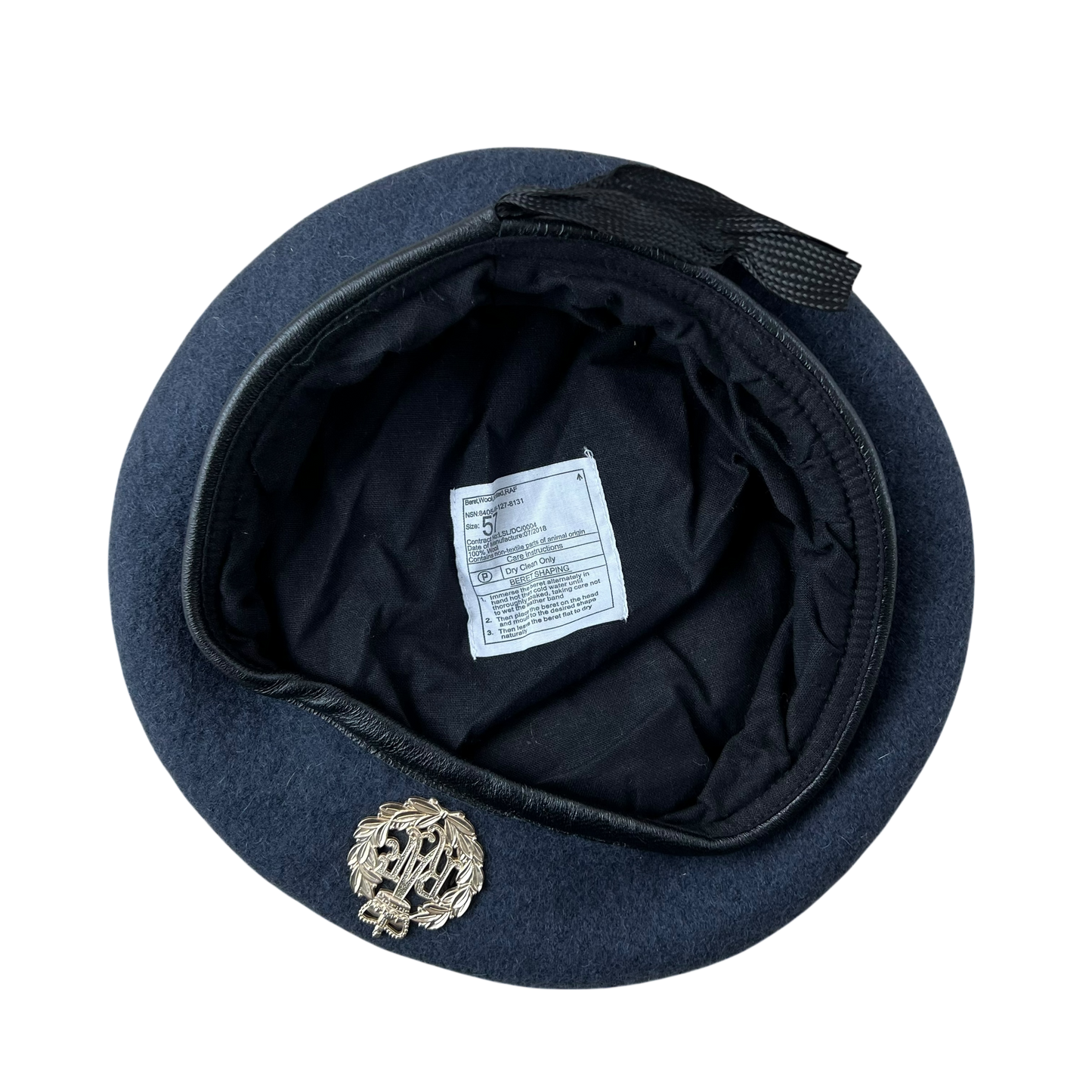 British RAF Beret w/ Badge - Medium 57cm