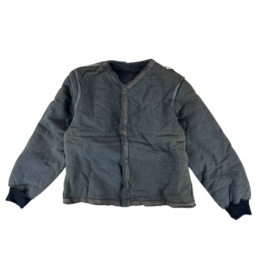 Czechoslovak Army Faux Fur Jacket Liner Cardigan M85 - Large