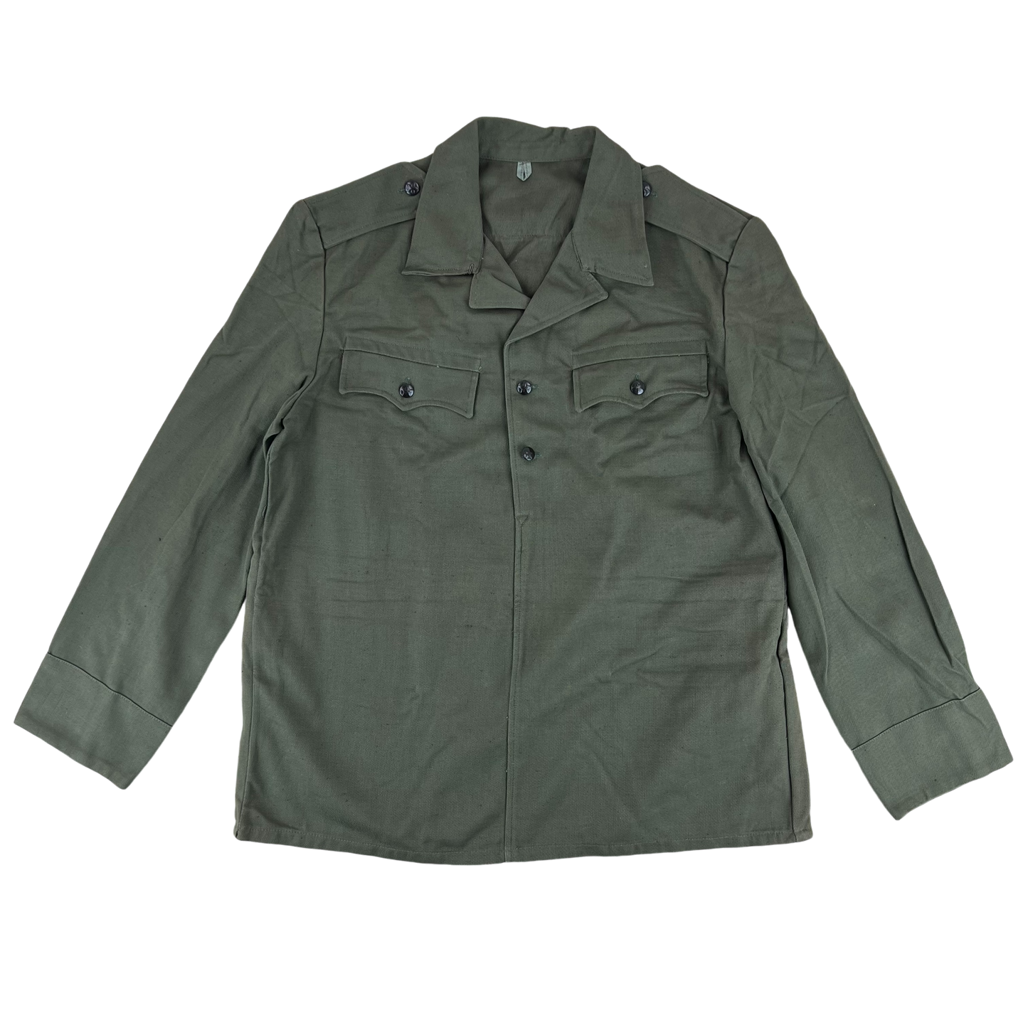 Bulgarian People's Army Cotton Olive Green Cossack Shirt - Large