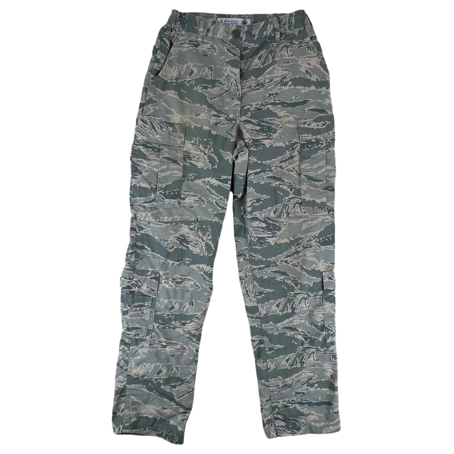 US Air Force Womens Digital Tiger Stripe DTS Pixel Camouflage BDU Combat Trousers - W33 L34