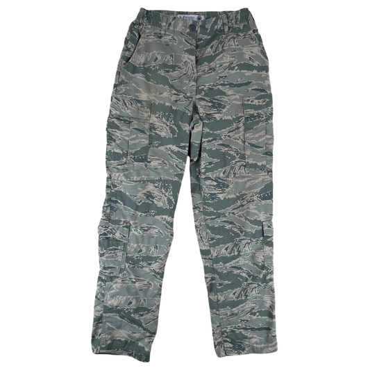 US Air Force Womens Digital Tiger Stripe DTS Pixel Camouflage BDU Combat Trousers - W33 L34