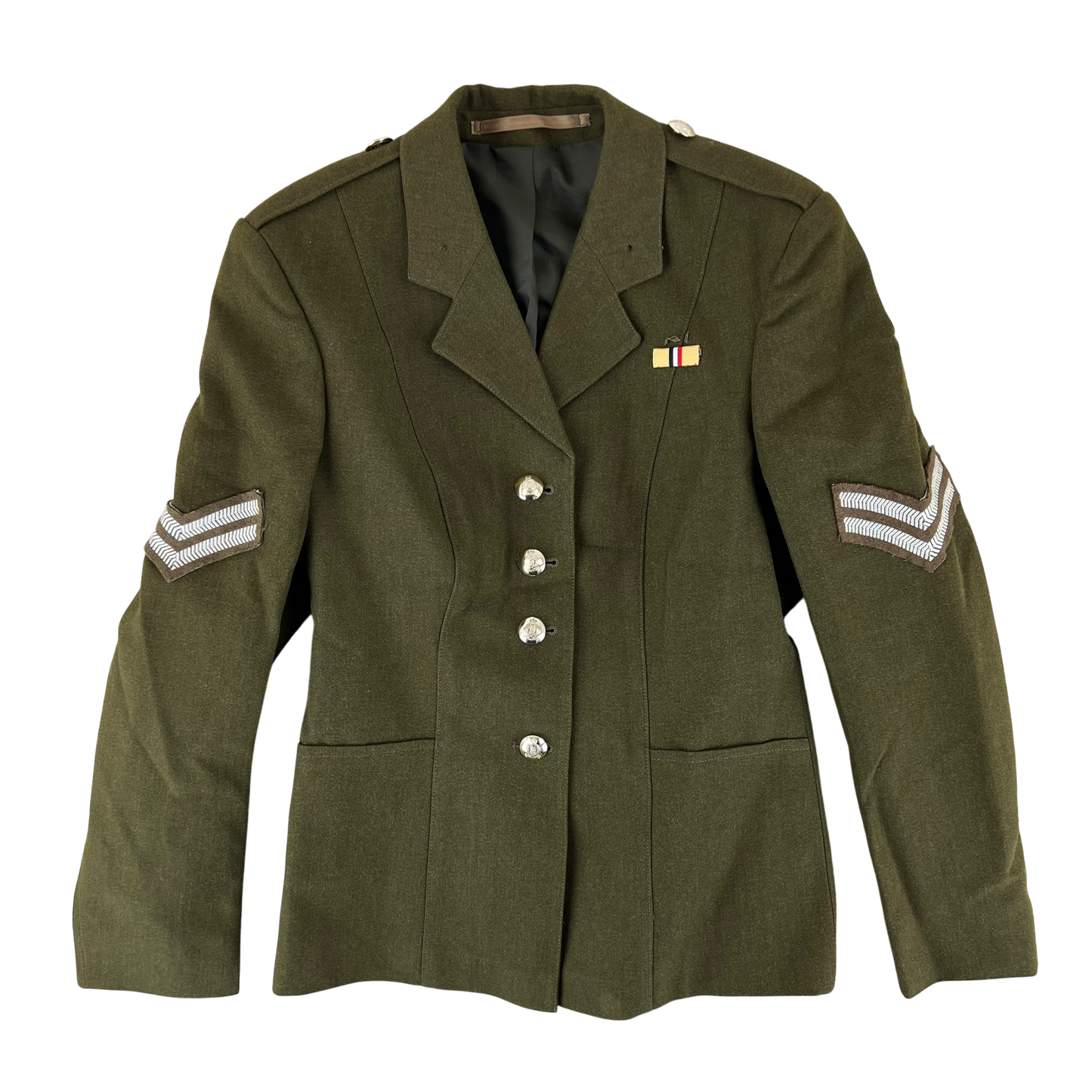 British Army 1980 Pattern Women's No. 2 Olive Green Dress Jacket - Adjutant Generals Corps - X Small 154/84