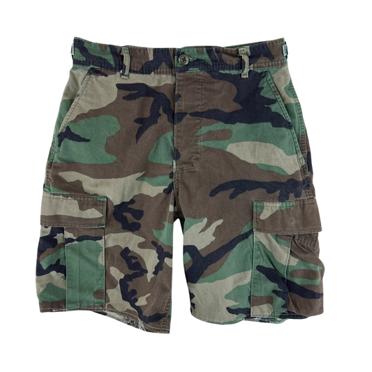 US Army M81 Woodland Camouflage Shorts - W30