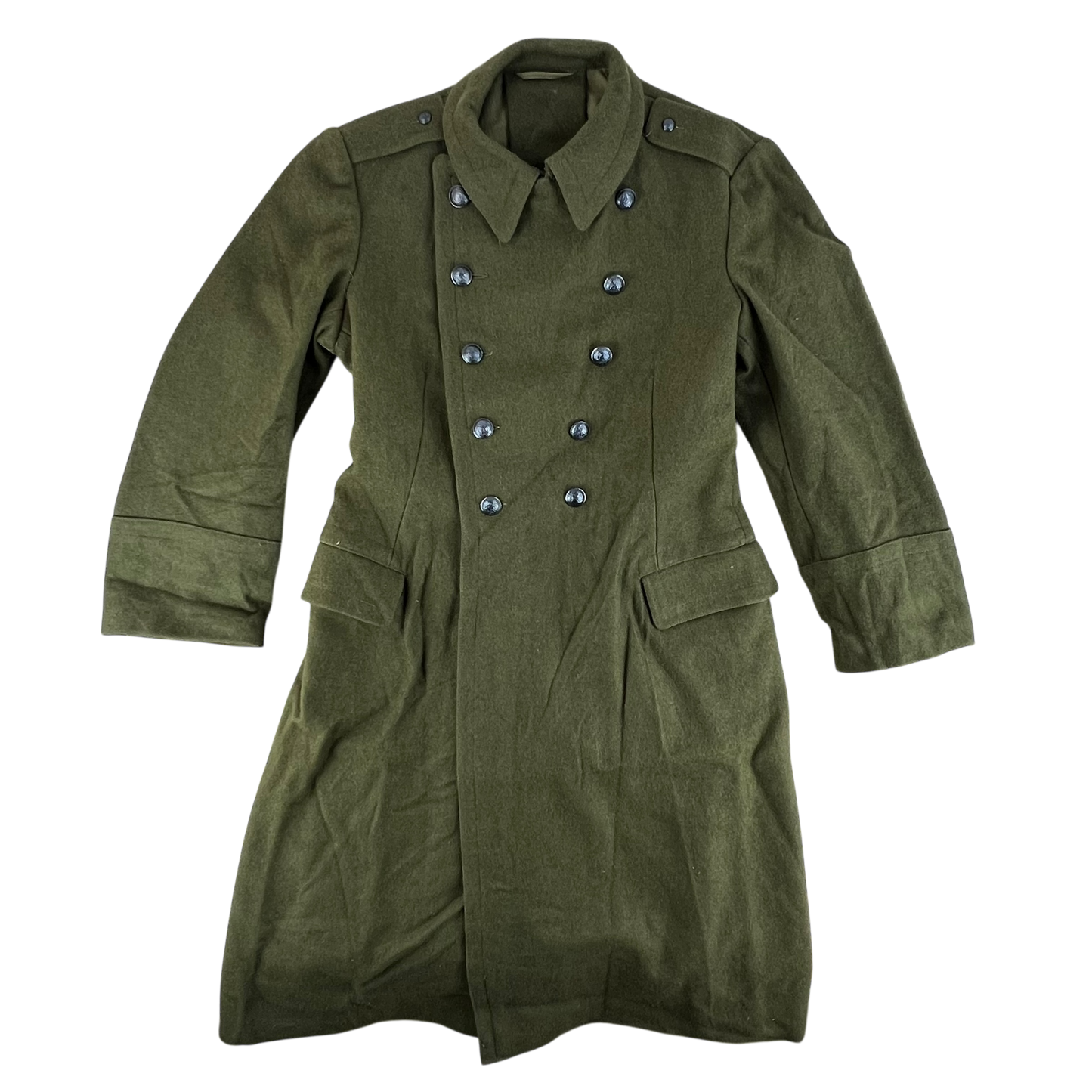 Romanian People's Army Khaki Wool Greatcoat - Medium
