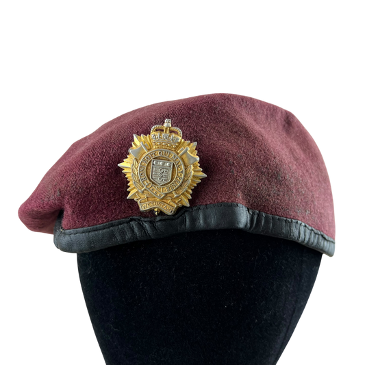 British Army Royal Logistics Corps Beret w/ Badge - Small 55cm