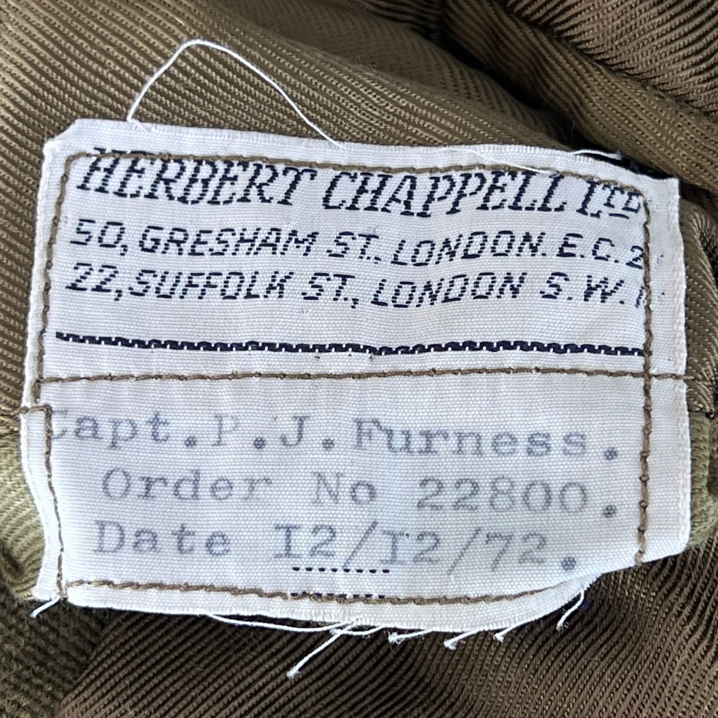 British Army 70s No. 2 Khaki Green Dress Jacket - Medical Corps - Small