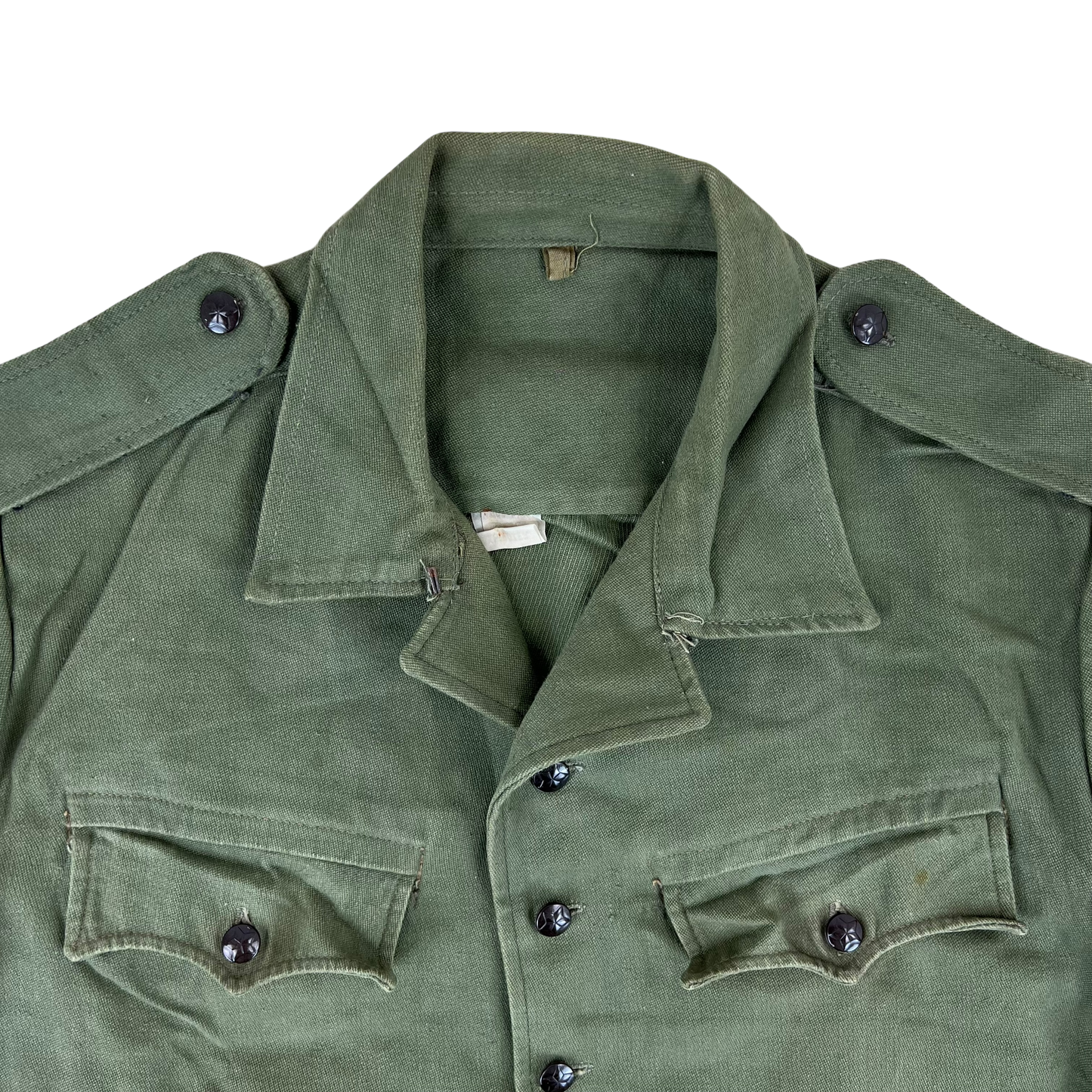 Bulgarian People's Army Cotton Olive Green Cossack Shirt - Large