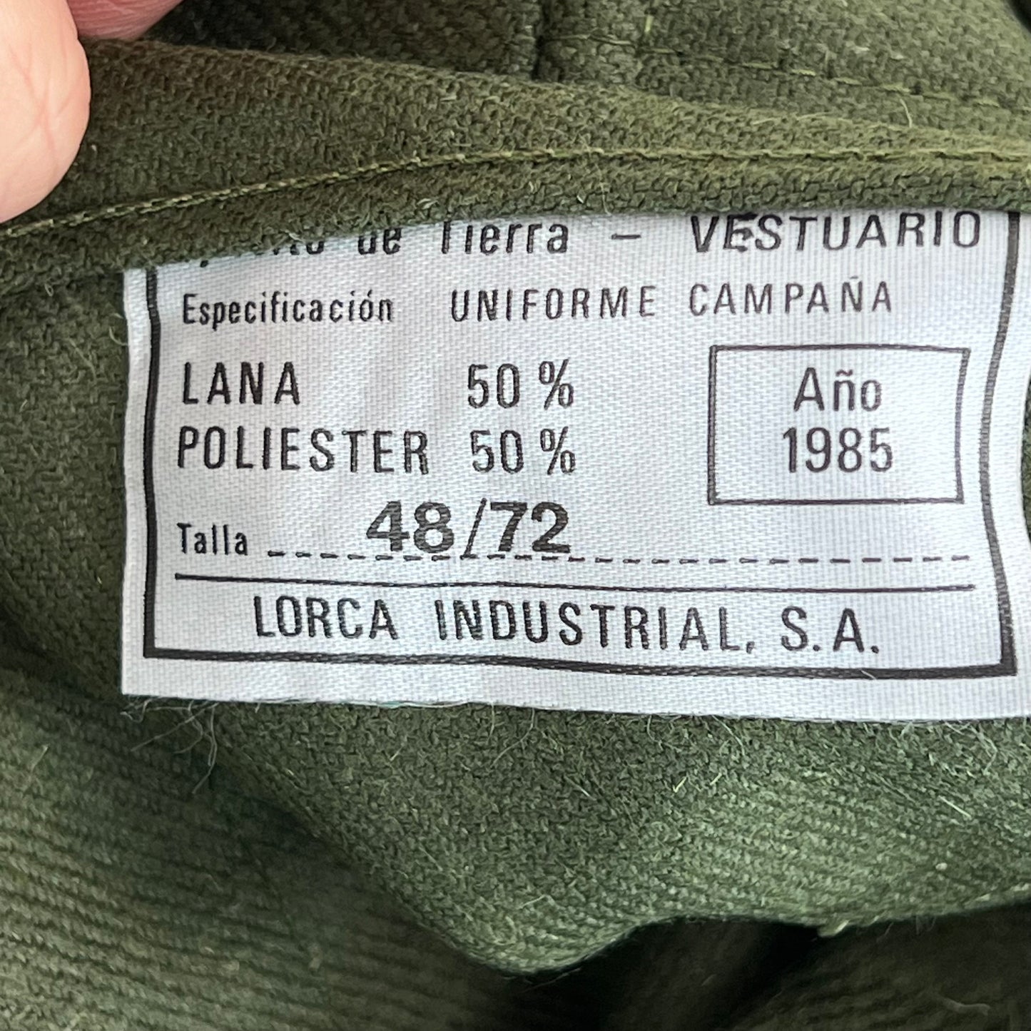 Spanish Army 80s Winter Wool Blend Field Trousers - W31 L30