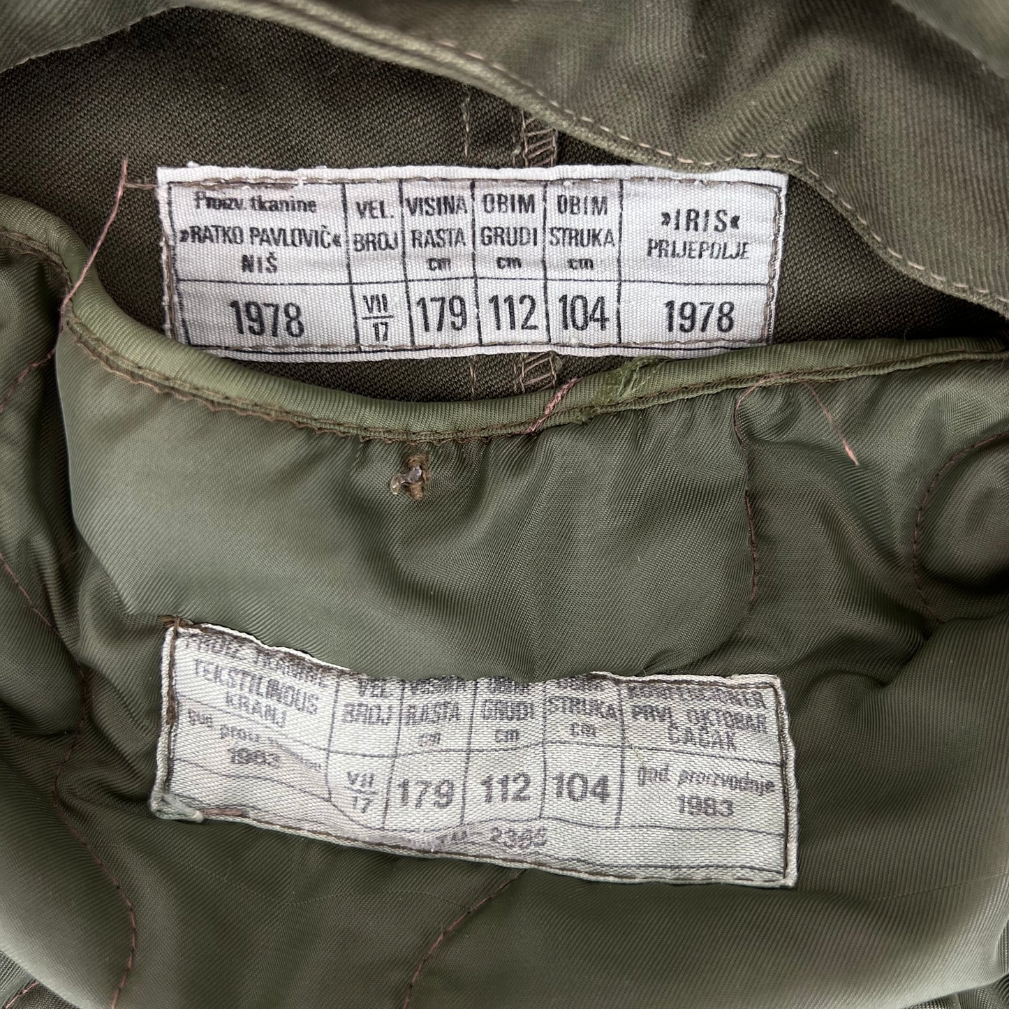 Yugoslav Army Parka w/ Winter Liner M77 Olive Green JNA - Large