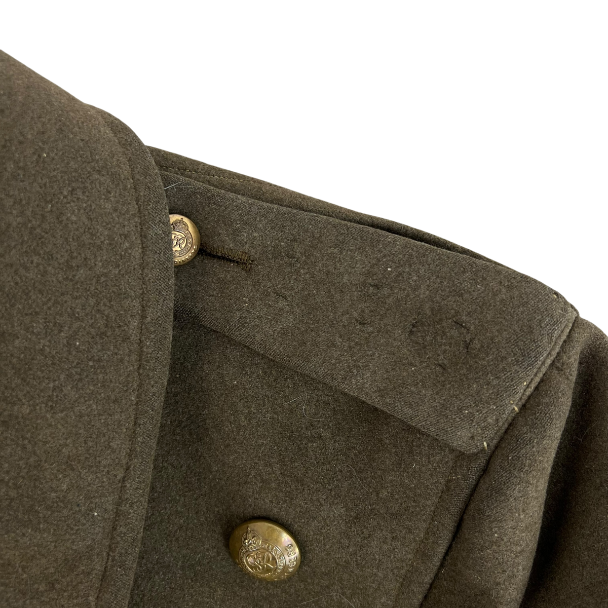 British Army WW2 1940 Pattern Wool Greatcoat - Royal Engineers - Medium